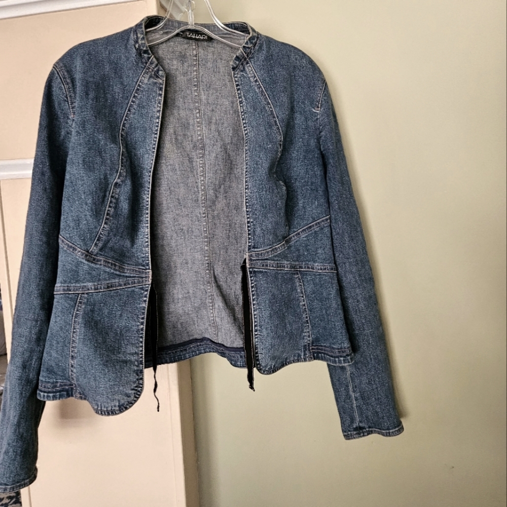 Tahari Jean Jacket
